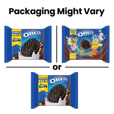Cadbury Oreo Chocolate Flavour Crème Sandwich Biscuit Family Pack