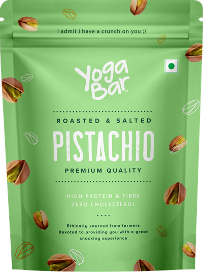 Yogabar Premium Pista | Crunchy Pistachios I Rich In Protein, Fibre, Gluten Free & Low Calories