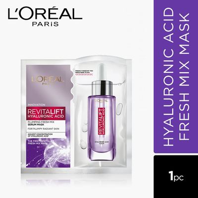 L'Oreal Revitalift Hyaluronic Acid Fresh Mix Serum Sheet Mask