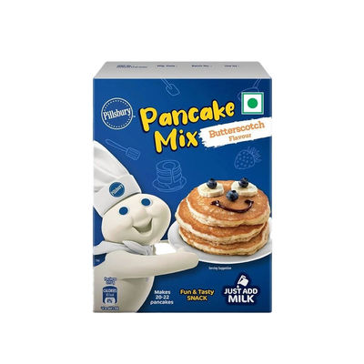 Pillsbury Butterscotch Flavour Pancake Mix 2-Minute Pancake Mix For Kids No-Preservatives