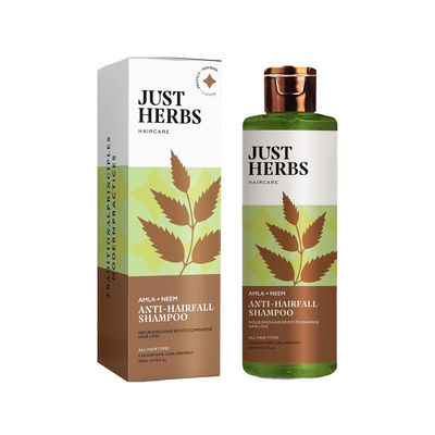 Just Herbs Anti-Hairfall Shampoo With Amla & Neem For Men And Women