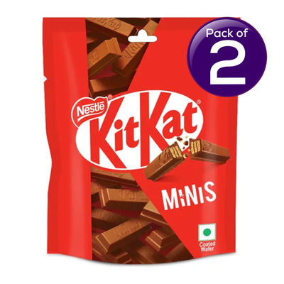 KitKat Minis Choco Coated Wafer Bar | Share Bag | Miniature Pouch 118.4 g Combo