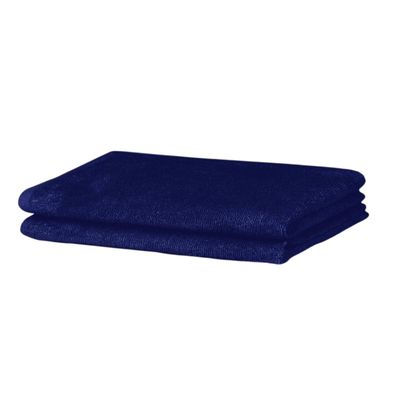 BAY6 100% Cotton Hand Towels - 60 cm x 40 cm | 400 GSM - Blue - Set of 2