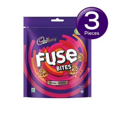 Cadbury Fuse Chocolate Bites Home Treats Pack 108.5 g Combo