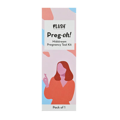 Plush Preg-Oh! Midstream Pregnancy Test Kit Rapid One Step Home Test 99% Accuracy
