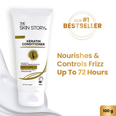 The Skin Story Keratin Hair Conditioner Anti Frizz Instant Glossy Moisturized Hair Paraben Free