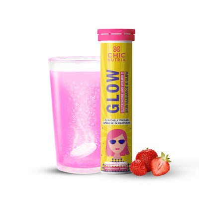 Chicnutrix Glow Japanese Glutathione & Vit.C Skin Brightening - Strawberry