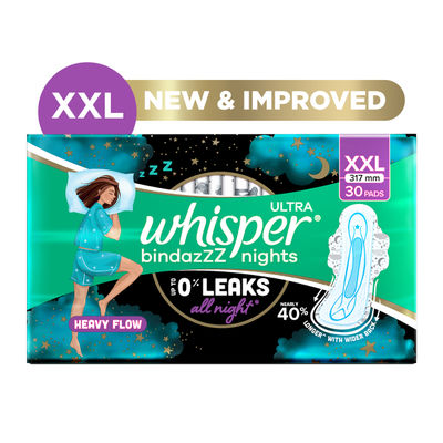 Whisper Bindazzz Nights XXL Sanitary Pads