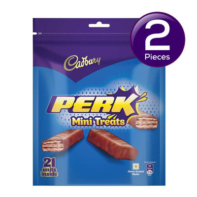 Cadbury Perk Mini Treats Chocolate coated Wafers Combo