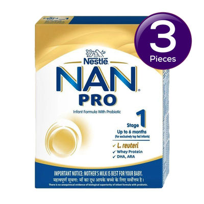 Nestle Nan Pro Stage 1 Infant Formula Up to 6 Months 400 g Combo