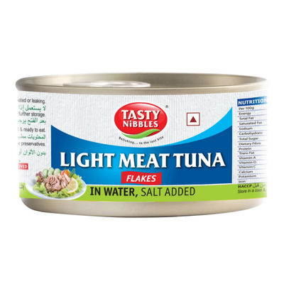 Tasty Nibbles Light Meat Tuna Flakes In Water Salt Added Canned