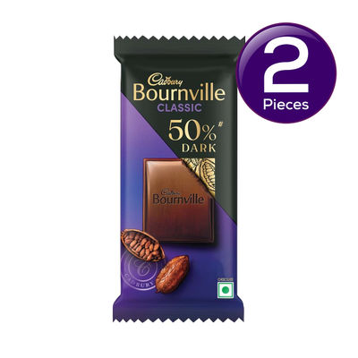 Cadbury Bournville Rich Cocoa 50% Dark Chocolate Bar Combo