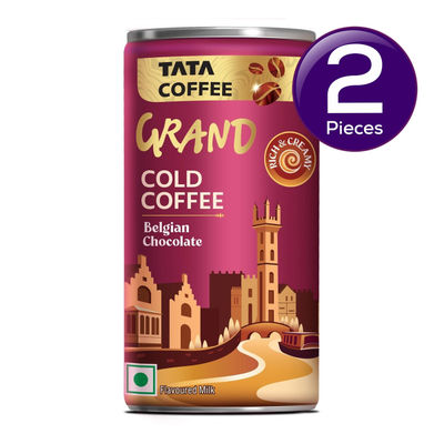Tata Coffee Grand Ready To Drink Coffee Belgian Chocolate 180 ml  X 2 Combo