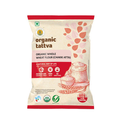 Organic Tattva Whole Wheat Flour | Chakki Atta