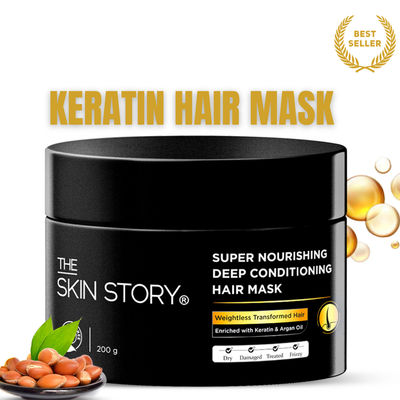 The Skin Story Keratin Hair Mask For Dry Frizzy Damaged Hair Spa Like Nourishment Sulphate Free