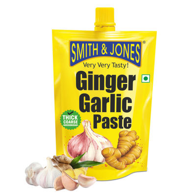 Smith & Jones Ginger Garlic Paste, Thick & Coarse Paste for Cooking
