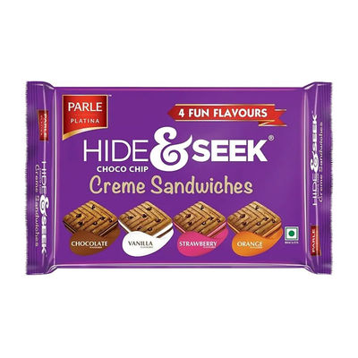 Parle Platina Chocolate, Orange, Strawberry, and Vanilla Cream Biscuits | Preservative-free