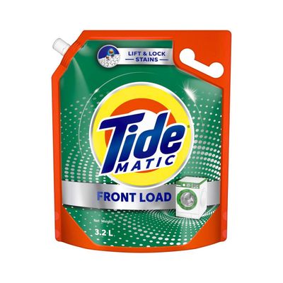 Tide Matic Liquid Detergent Front Load | Stain Removal in Washing Machine