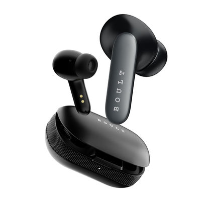 Boult Y1 Pro With Zen Quad Mic Enc 60Hrs Battery Fast Chargingknurled Design5.3V Jet Black