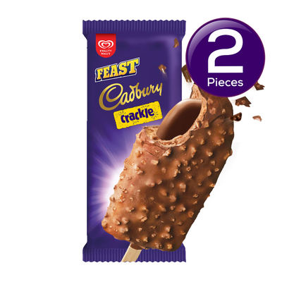 Kwality Wall's Feast Cadbury Crackle Stick 70 ml Combo