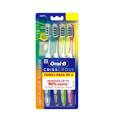 Oral-B Criss Cross of 4 Soft Toothbrushes