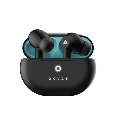 Boult W40 with Quad Mic ENC, 48H Battery Life, Low Latency Gaming (Electric Black, True Wireless)