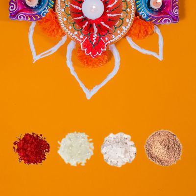 Pichai Roli Chawal Chandan Mishri Pouch