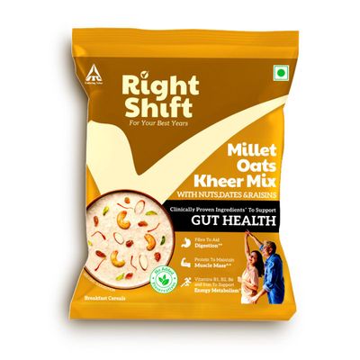 ITC Right Shift Millet Oats Kheer Mix | High Protein & Fibre, No preservative | With Jaggery