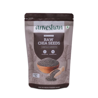 Anveshan Raw Chia Seeds Rich In Protein & Fiber