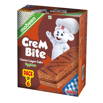 Modern Crembite Choco Layer Cake 6 in 1 Pack