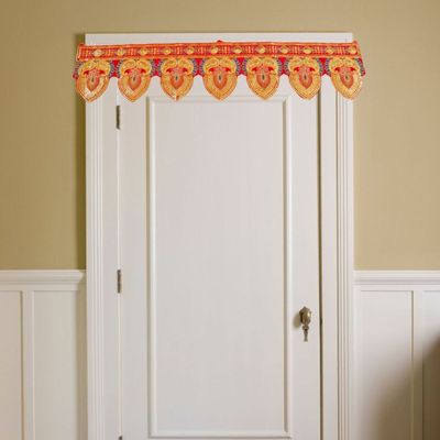 Cotton Embroidery Wall Hanging Toran – Elegant Bandhanwar for Festive Decor