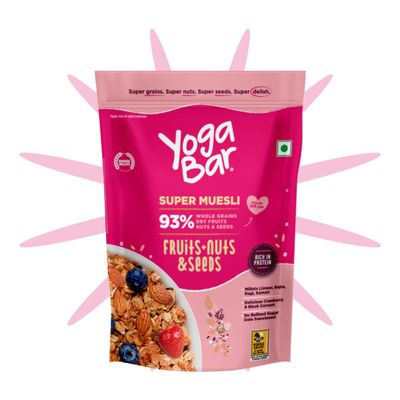 Yoga Bar Muesli Fruits Nuts and Seeds,Breakfast Cereals, Protein Granola, Gluten Free