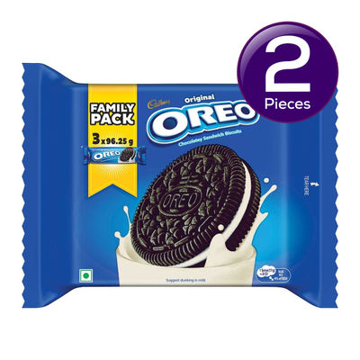 Cadbury Oreo Vanilla Flavour Crème Sandwich Biscuit Family Pack 275.55 g Combo