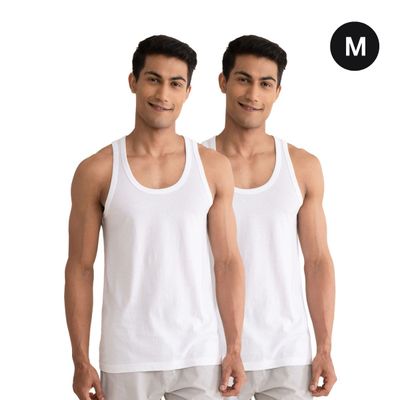 DaMENSCH Men's Vest | Neo-Cotton | Antibacterial Freshness - M