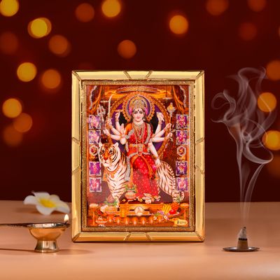 Jai Kashi Durga Photo - Multicolor | One Size