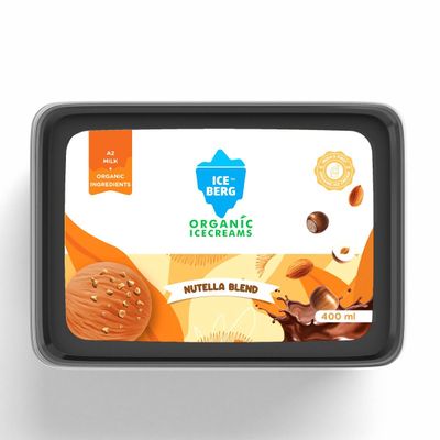 Iceberg Nutella Blend Organic Ice Cream Tub