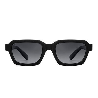 Vincent Chase by Lenskart | Full Rim Rectangle Sunglasses | Urban Retro | UV Protected | Unisex | Large | Black