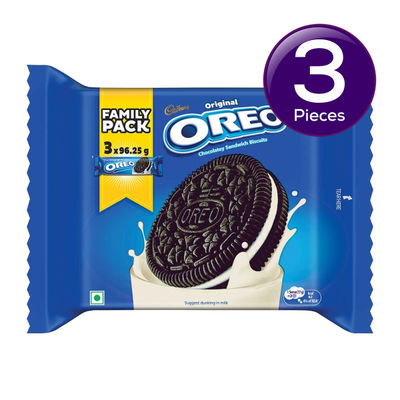 Cadbury Oreo Vanilla Flavour Crème Sandwich Biscuit Family Pack 275.55 g Combo