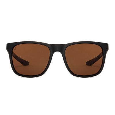 Vincent Chase by Lenskart | Full Rim Wayfarer Sunglasses | UV Protected | Unisex | Large | Brown & Black