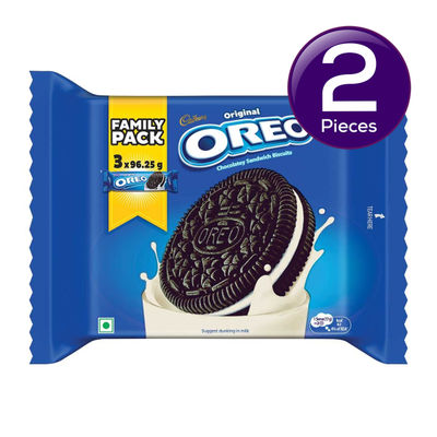Cadbury Oreo Vanilla Flavour Crème Sandwich Biscuit Family Pack 275.55 g Combo