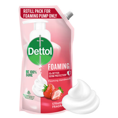 Dettol Strawberry Foaming Hand Wash Refill For Foaming Handwash Pumps