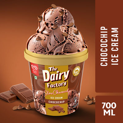 Kwality Walls The Dairy Factory Chocochips Ice Cream Tub
