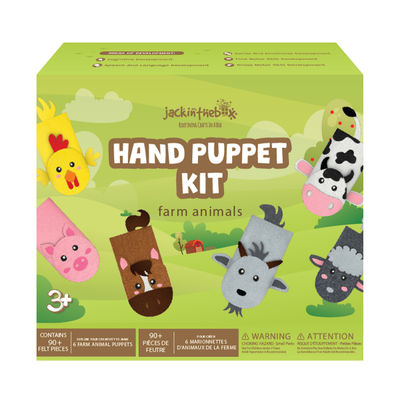 Jackinthebox Farm Hand Puppet Animals Art & Craft Kit