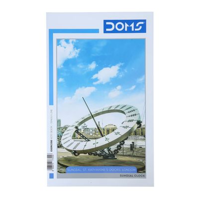 Doms Unruled (Sundial Series)Note Book - 160 Pages