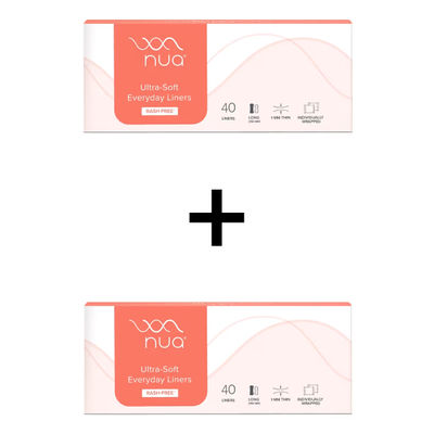 Nua Panty Liners for Daily Use (160mm) 40 pc X 2 Combo
