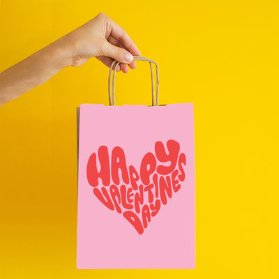 Oye Happy Valentine's Delight Bag Medium | 12 x 9.5 x 4 Inch