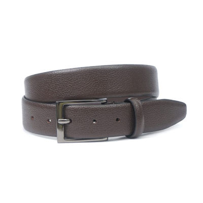 Teakwood Men's Textured Genuine Leather Men's Belt | Brown - 44 Inches