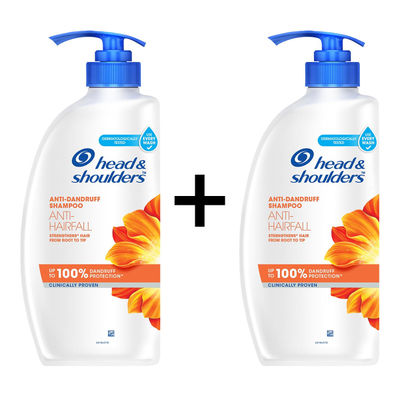 Head & Shoulders, Anti-Hairfall, Anti-Dandruff Shampoo for Women & Men 650 ml X 2 Combo
