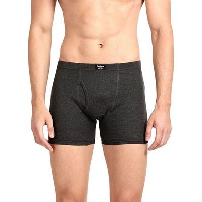 Pepe Jeans Cotton Men's Trunks - S | Sweat-resistant | Solid | Charcoal Melange