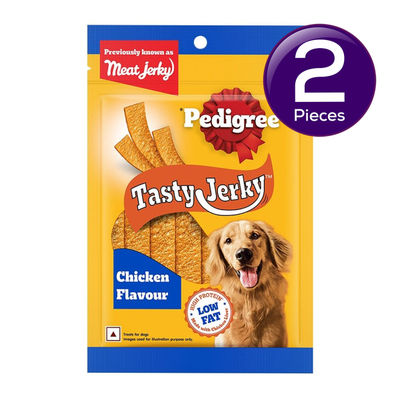 Pedigree Adult Tasty Jerky Chicken Flavour Dog Treat, 70g,Pack of 2